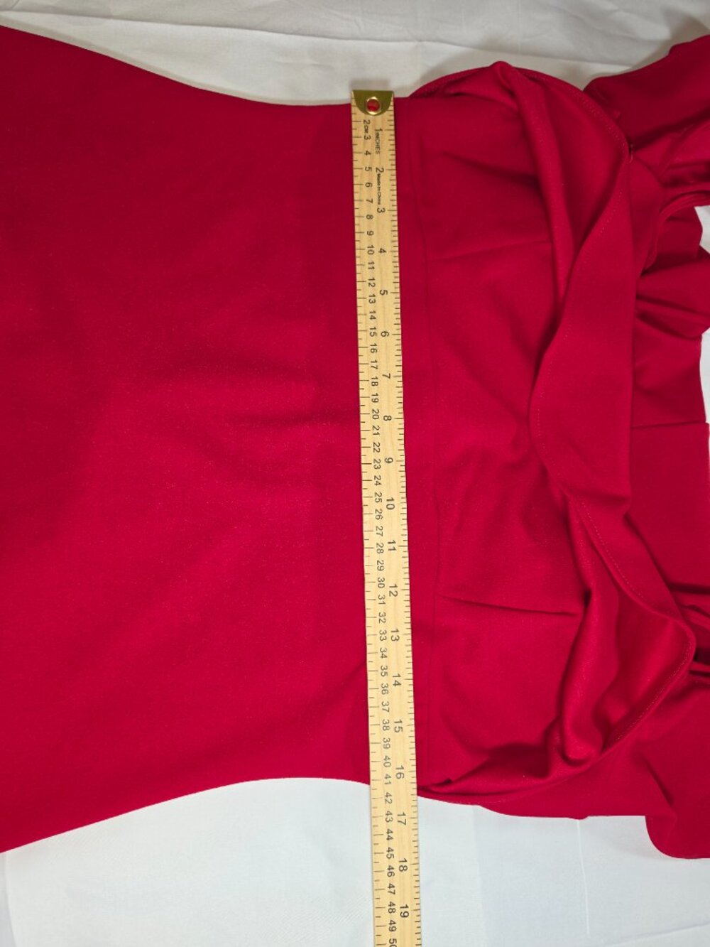 Emerald Sundae Red Ruffle Mini Dress Size XL - Picture 11 of 15